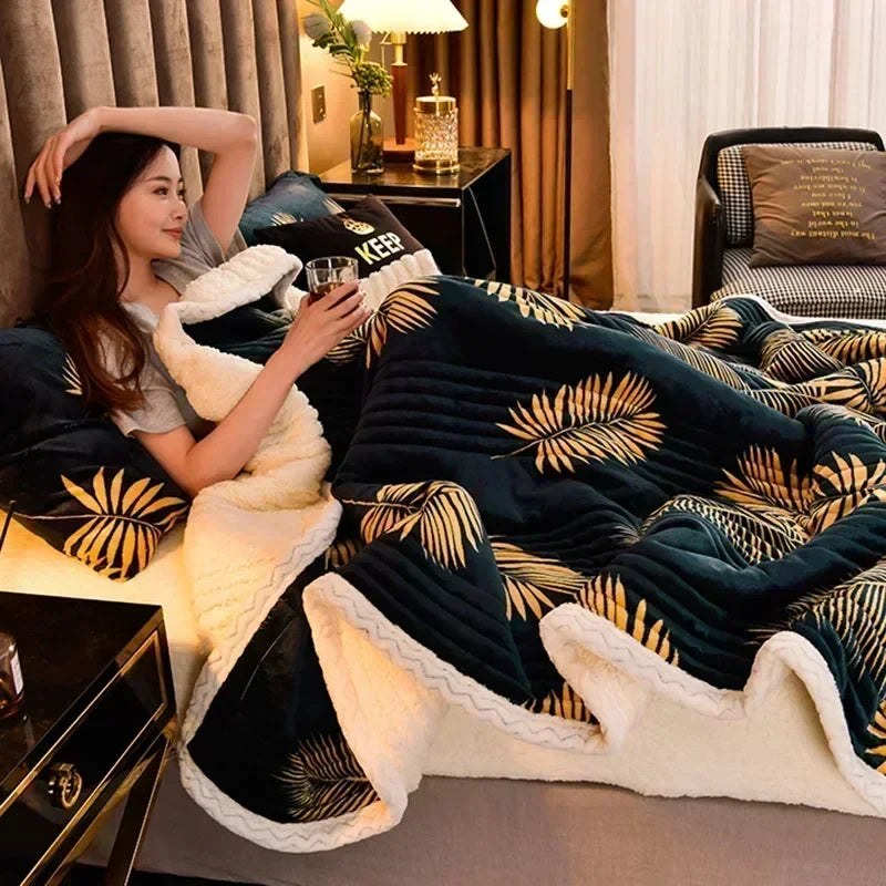 Thick Winter Blanket | Fluffy Design | Cozy Throw