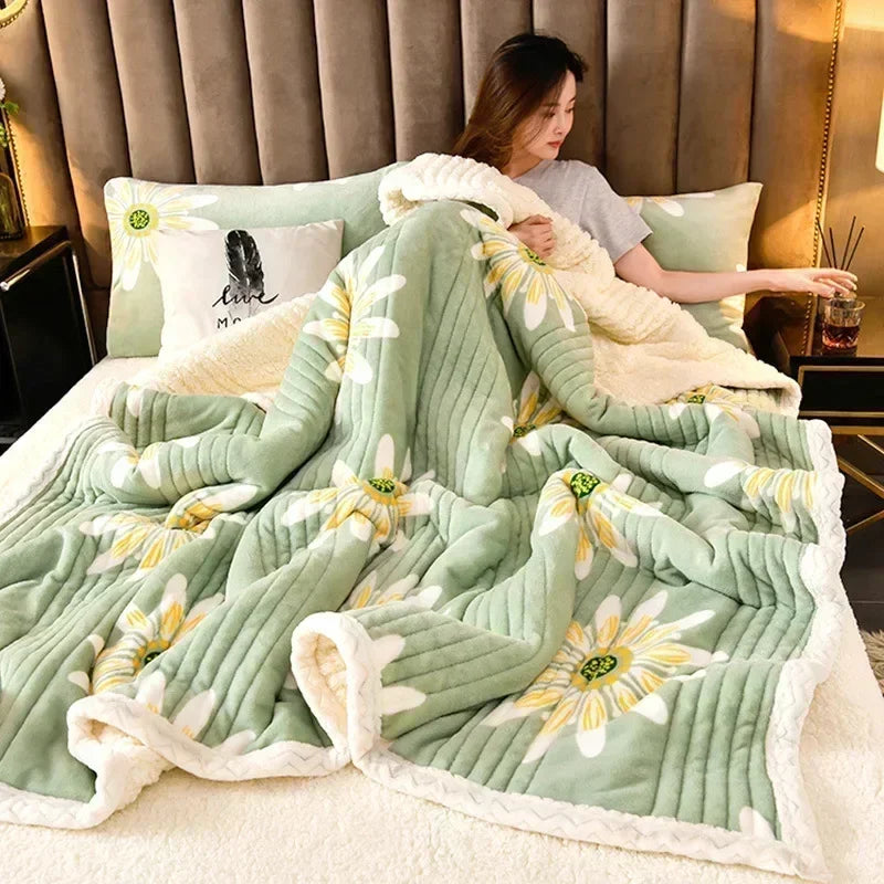 Thick Winter Blanket | Fluffy Design | Cozy Throw
