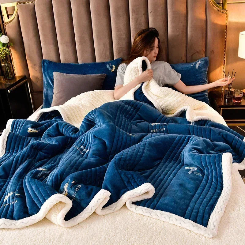 Thick Winter Blanket | Fluffy Design | Cozy Throw