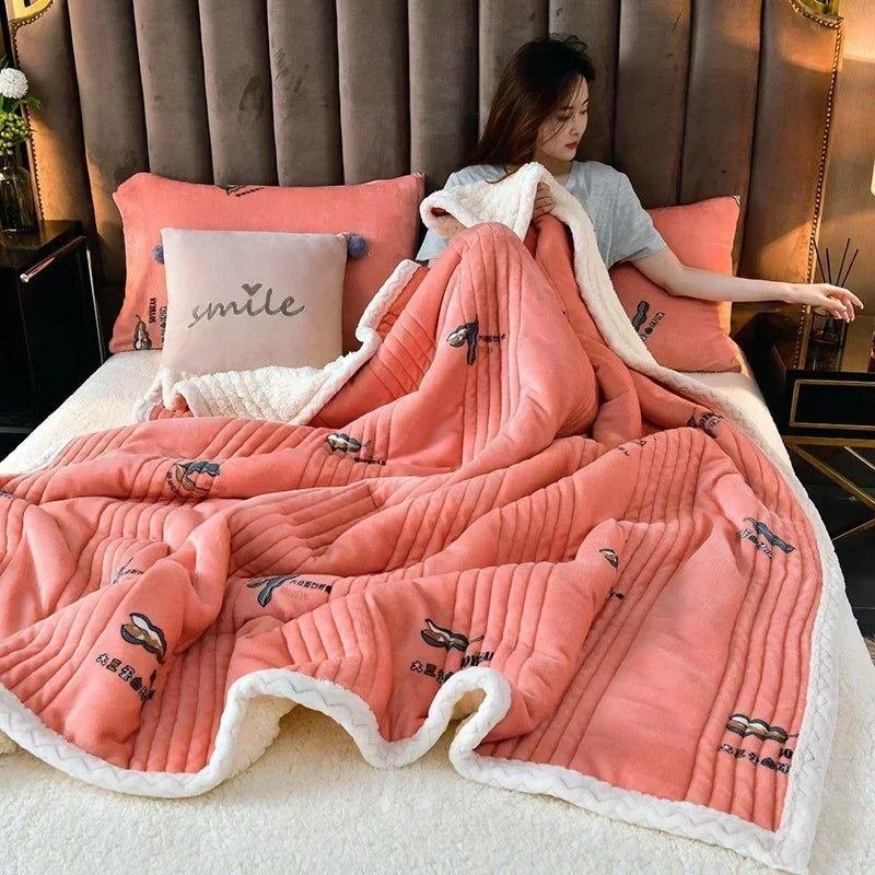 Thick Winter Blanket | Fluffy Design | Cozy Throw