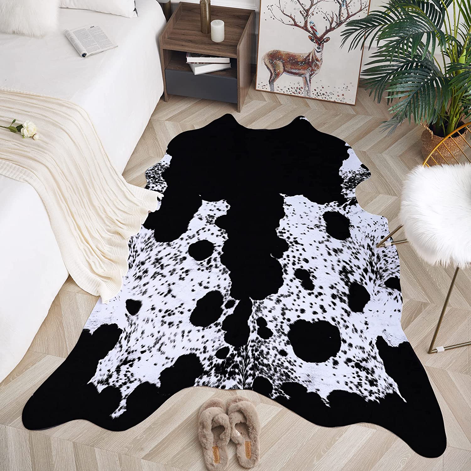 Premium Cow Print Rug - Versatile