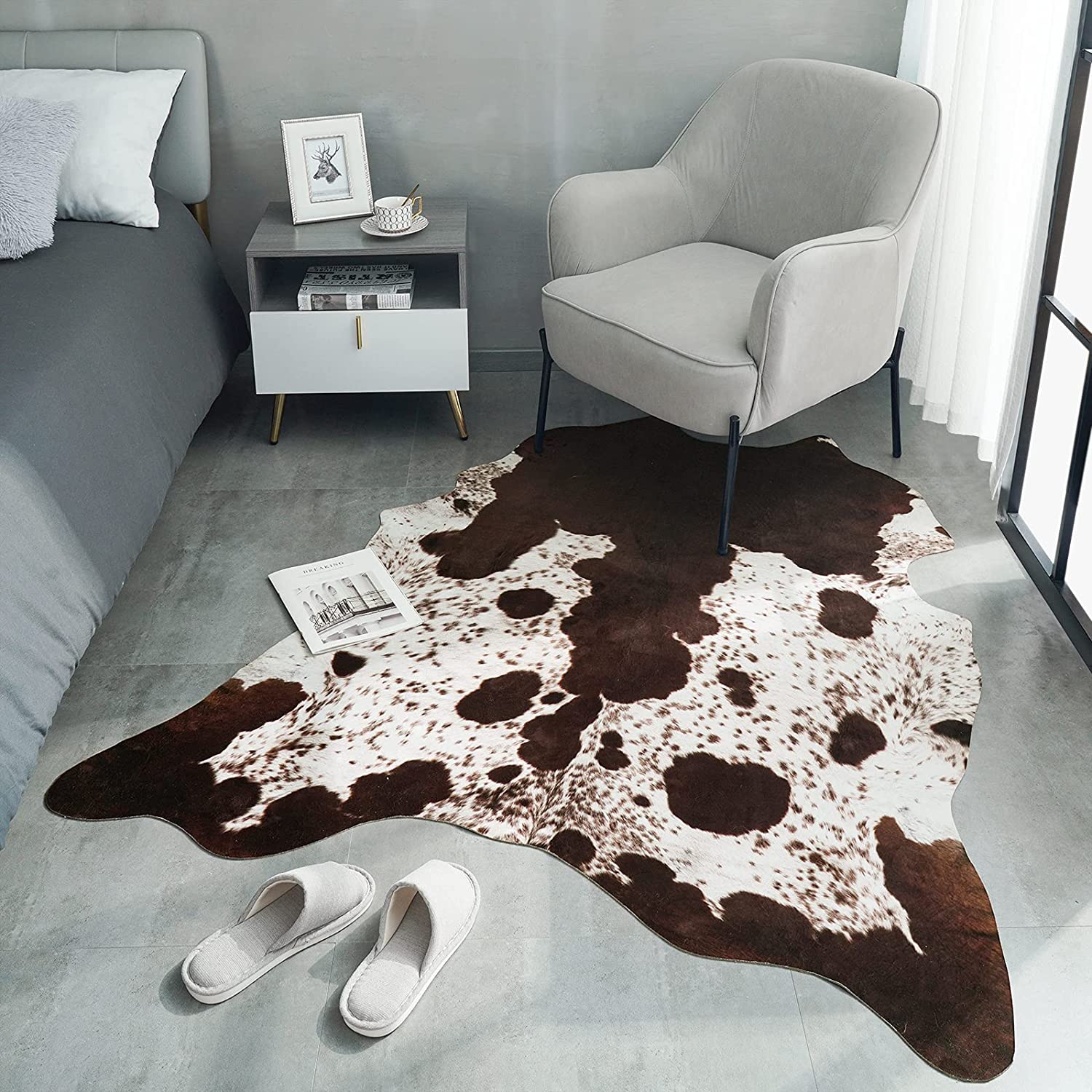 Premium Cow Print Rug - Versatile