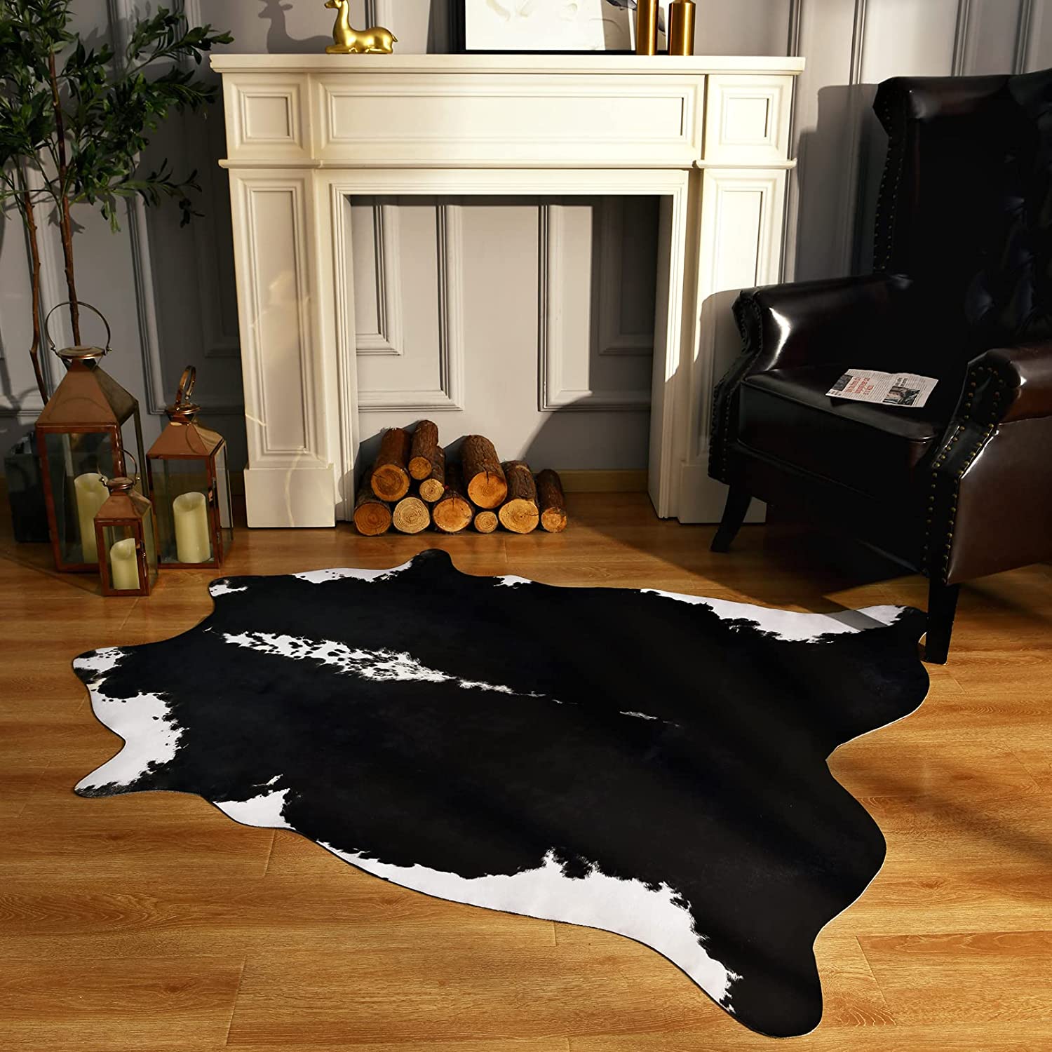 Premium Cow Print Rug - Versatile