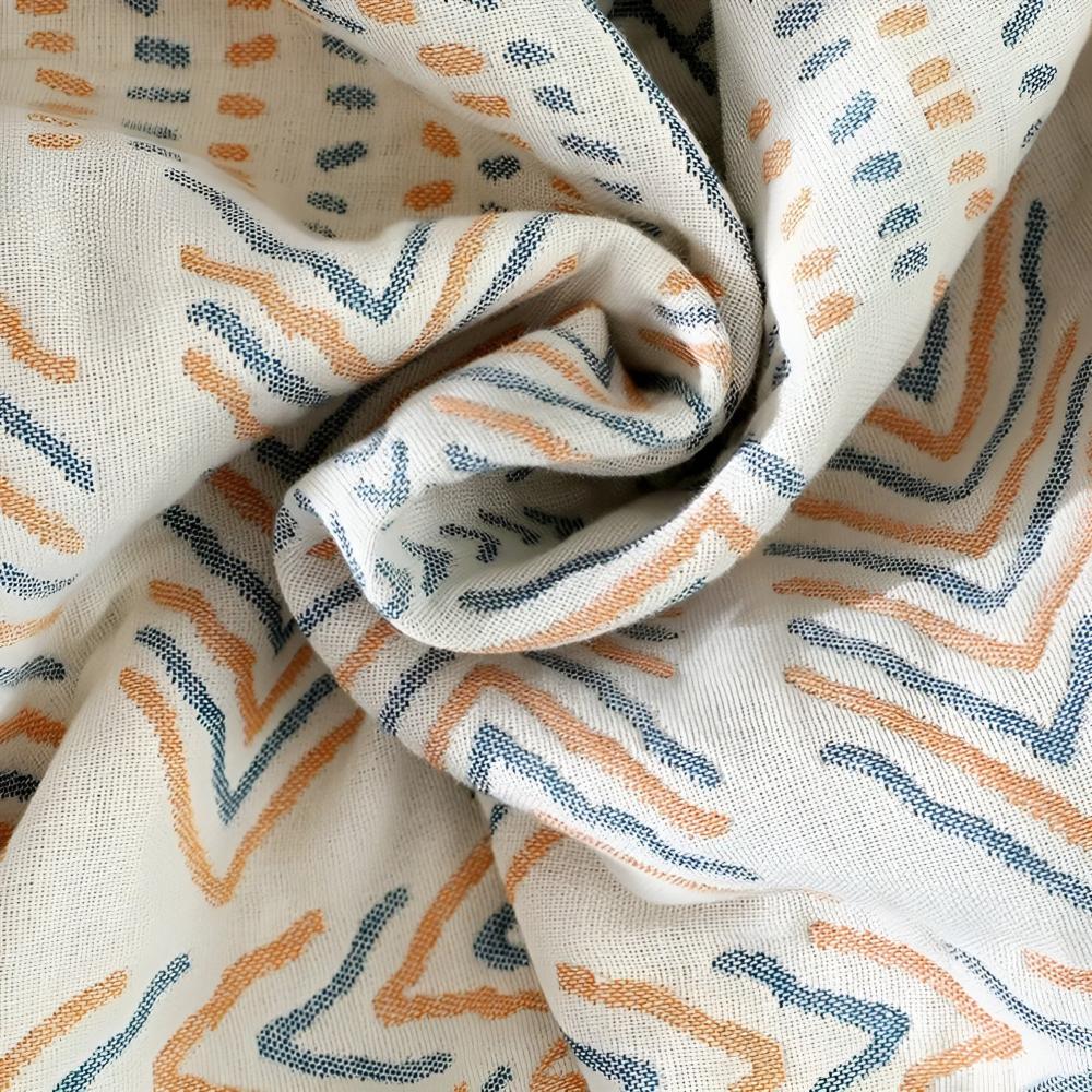 Reversible Layered Cotton Throw Blanket