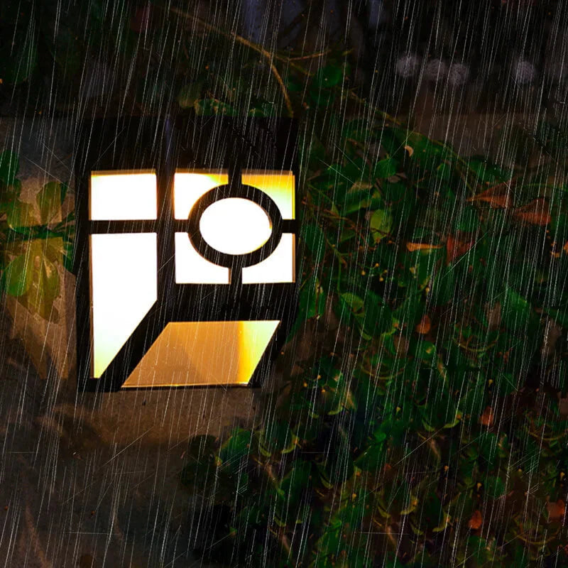 Outdoor Solar LED Wall Lights, 2-Pack | Weatherproof Wall Lights