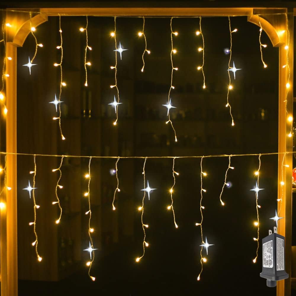 Christmas Outdoor Icicle Lights – LED Fairy Lights for Holiday Decor