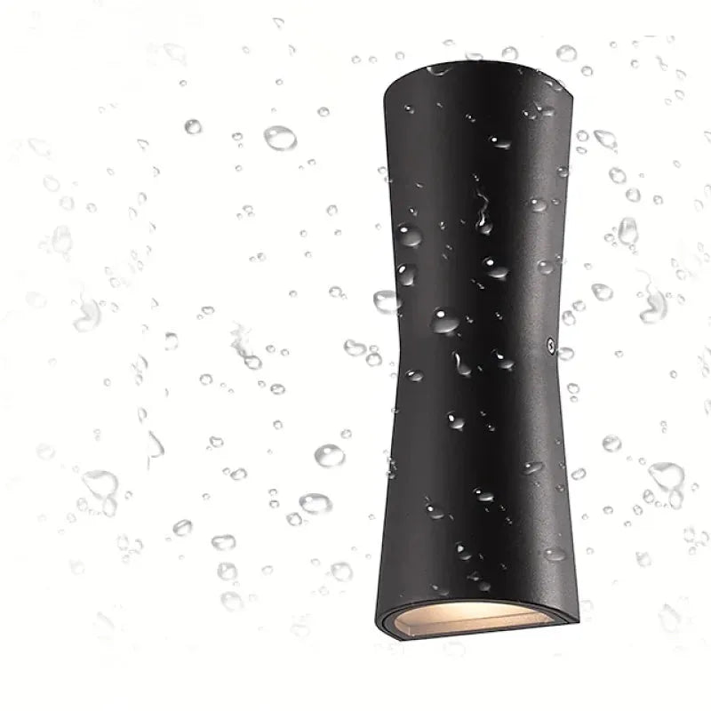 Minimalist Torch Outdoor Wall Lamp – Weatherproof Metal Light