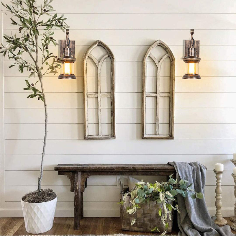 Retro Oil Bronze Wall Lamp – Vintage Metal Fixture