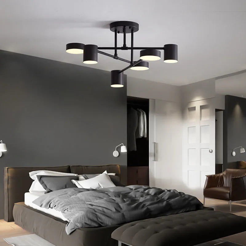 Six-Spot LED Ceiling Light – Modern & Adjustable