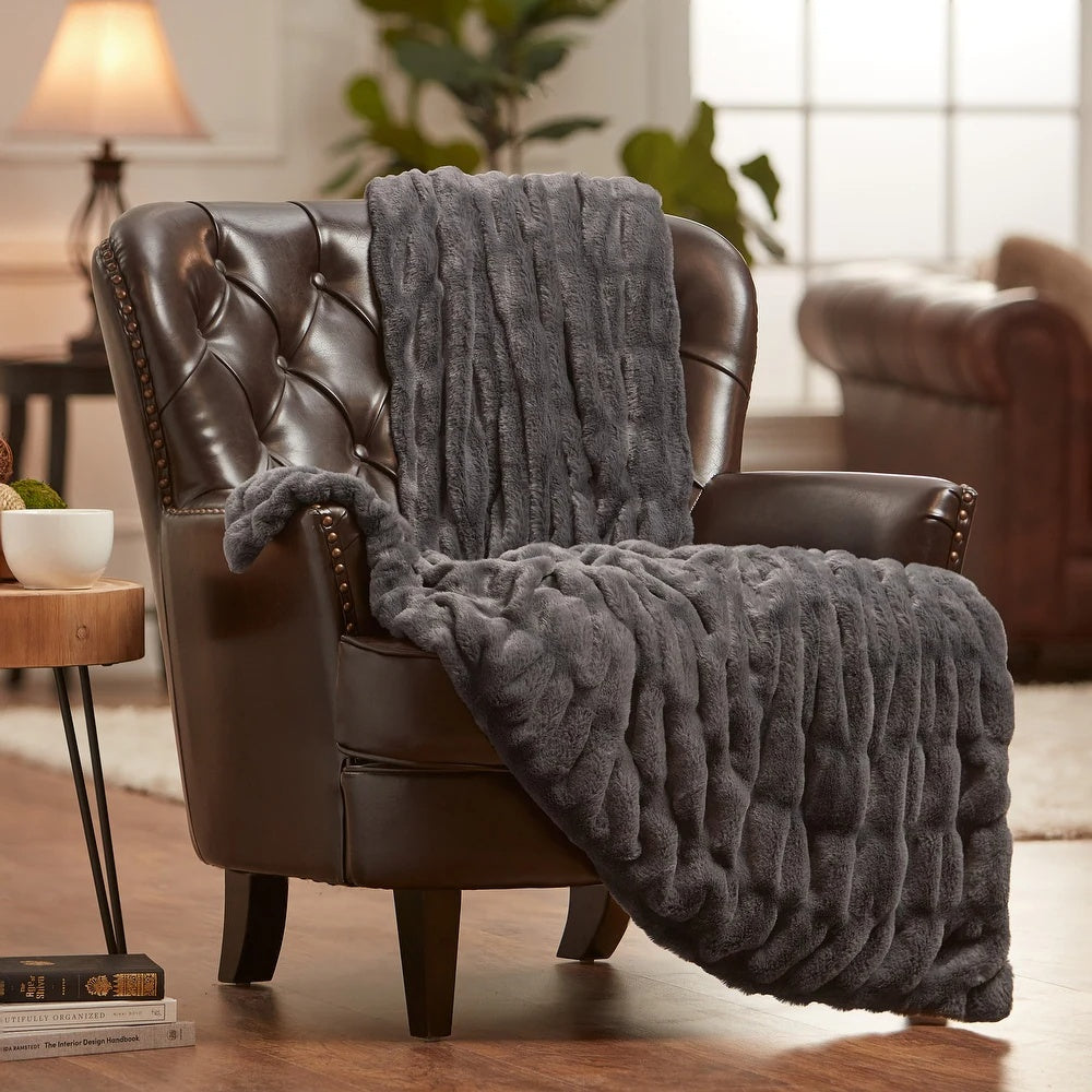 Elegant Faux Fur Blanket