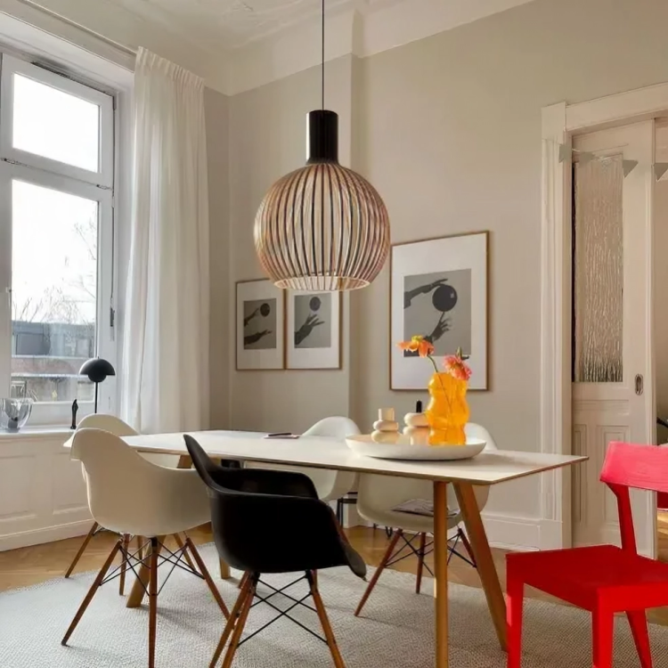 Organic Bamboo Pendant Light for Modern Interiors