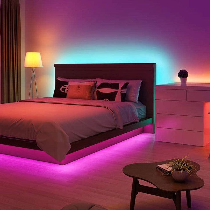 Indoor Flexible LED Light Strips – DIY Lighting Kit with Colour Options