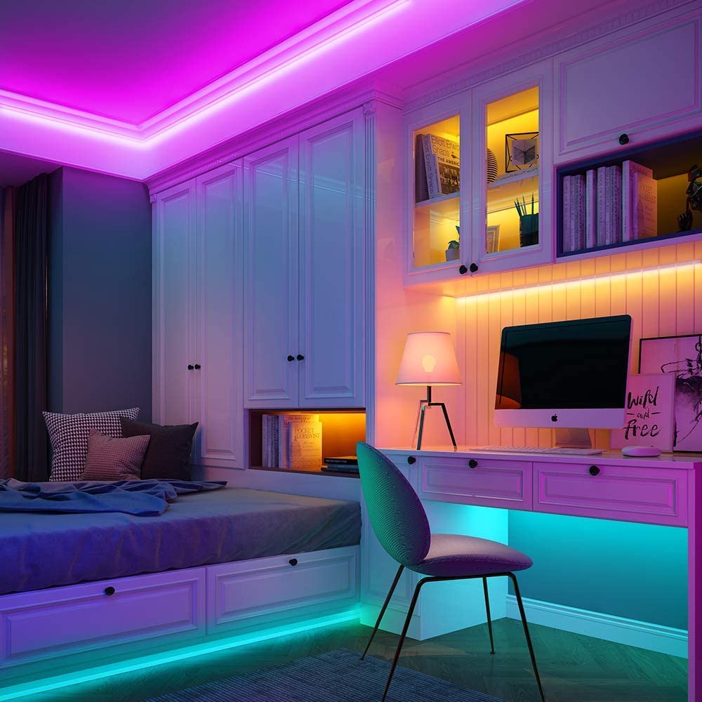 Indoor Flexible LED Light Strips – DIY Lighting Kit with Colour Options