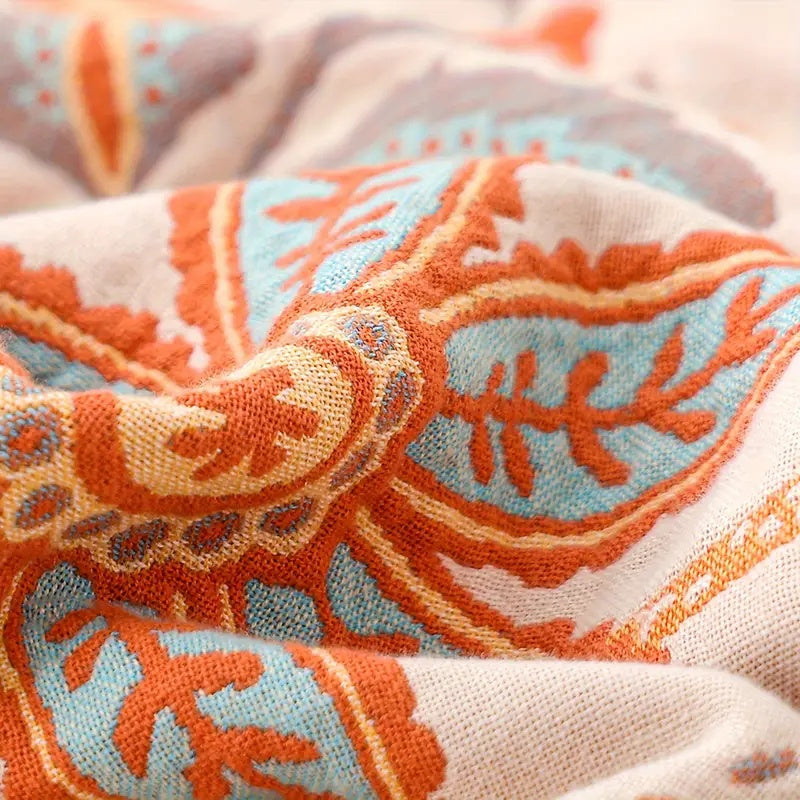 Bohemian Floral Blanket
