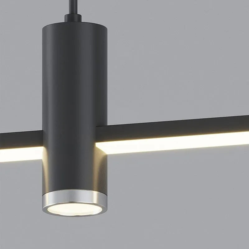 Contemporary Linear Pendant Light – Focused Spotlight Design