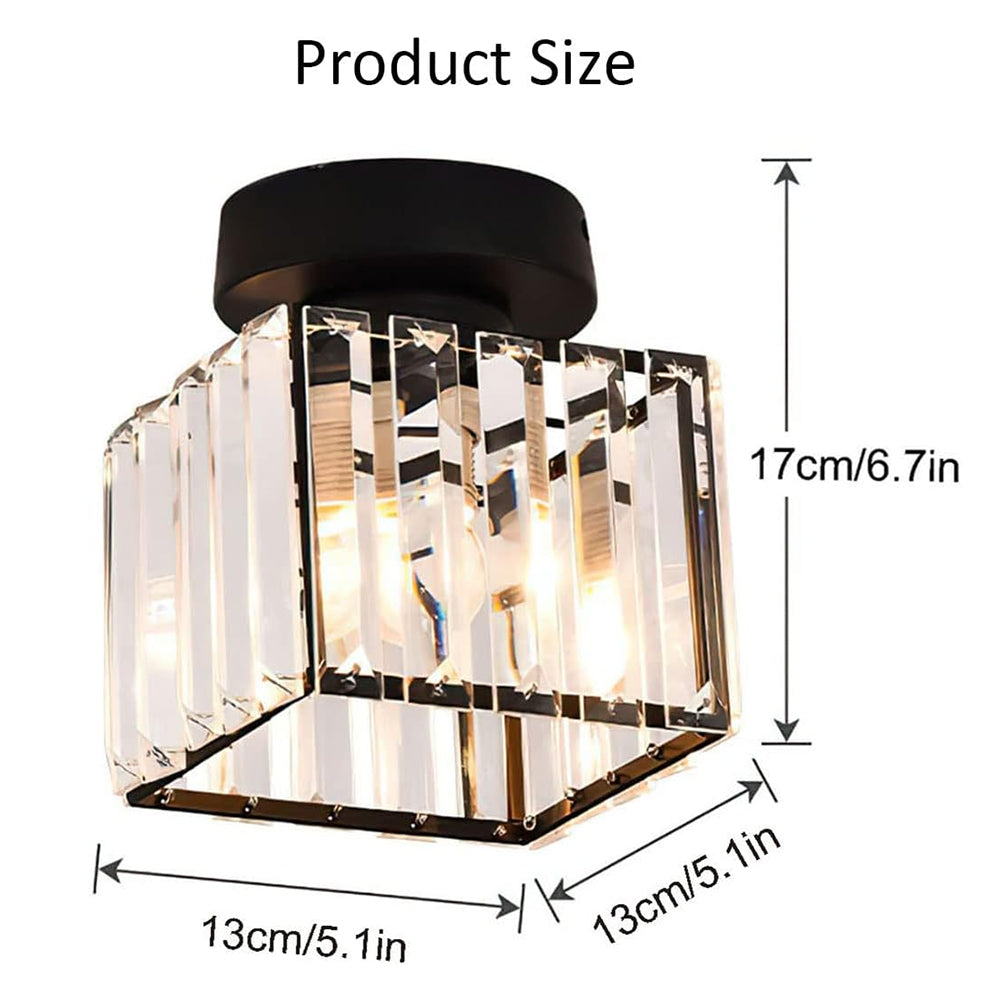 Modern Flush Mount Ceiling Light – 1-Light Hallway Fixture