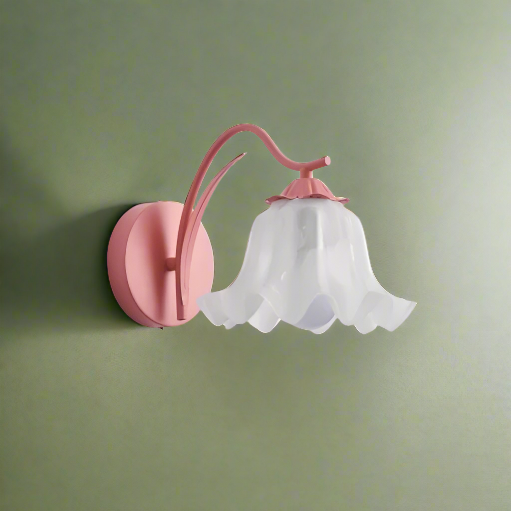 Retro Flower Wall Light – French-Inspired Fixture