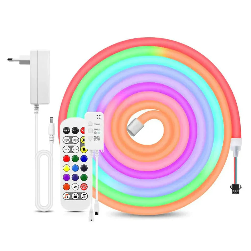 Flexible Neon LED Strip Light | App Controlled Custom Wall Lighting