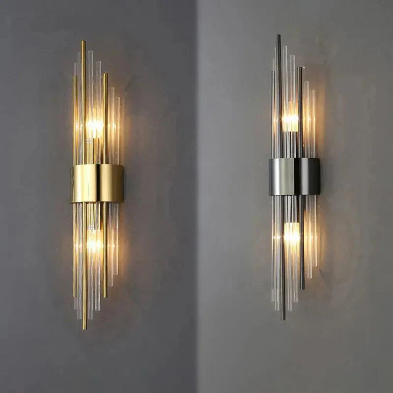 Modern Crystal Wall Sconce – LED Glow Wall Lamps