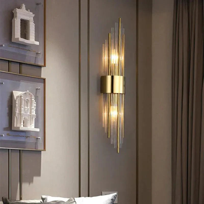 Modern Crystal Wall Sconce – LED Glow Wall Lamps