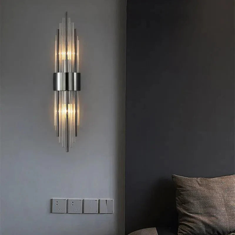 Modern Crystal Wall Sconce – LED Glow Wall Lamps