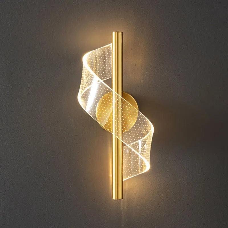 Modern Spiral Wall Light – Cool White/Warm White/3-Color LED
