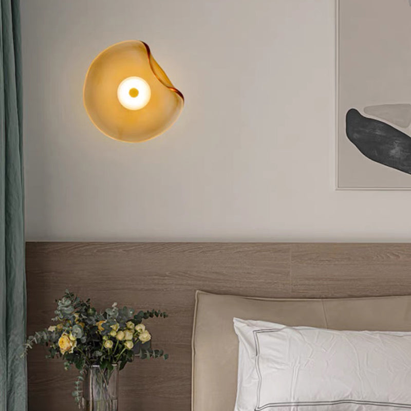 Decorative Amber Wall Fixture | Simple Accent