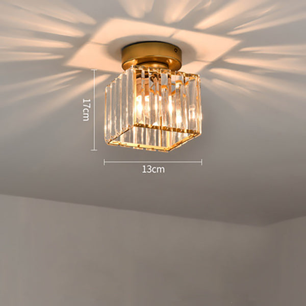 Modern Flush Mount Ceiling Light – 1-Light Hallway Fixture