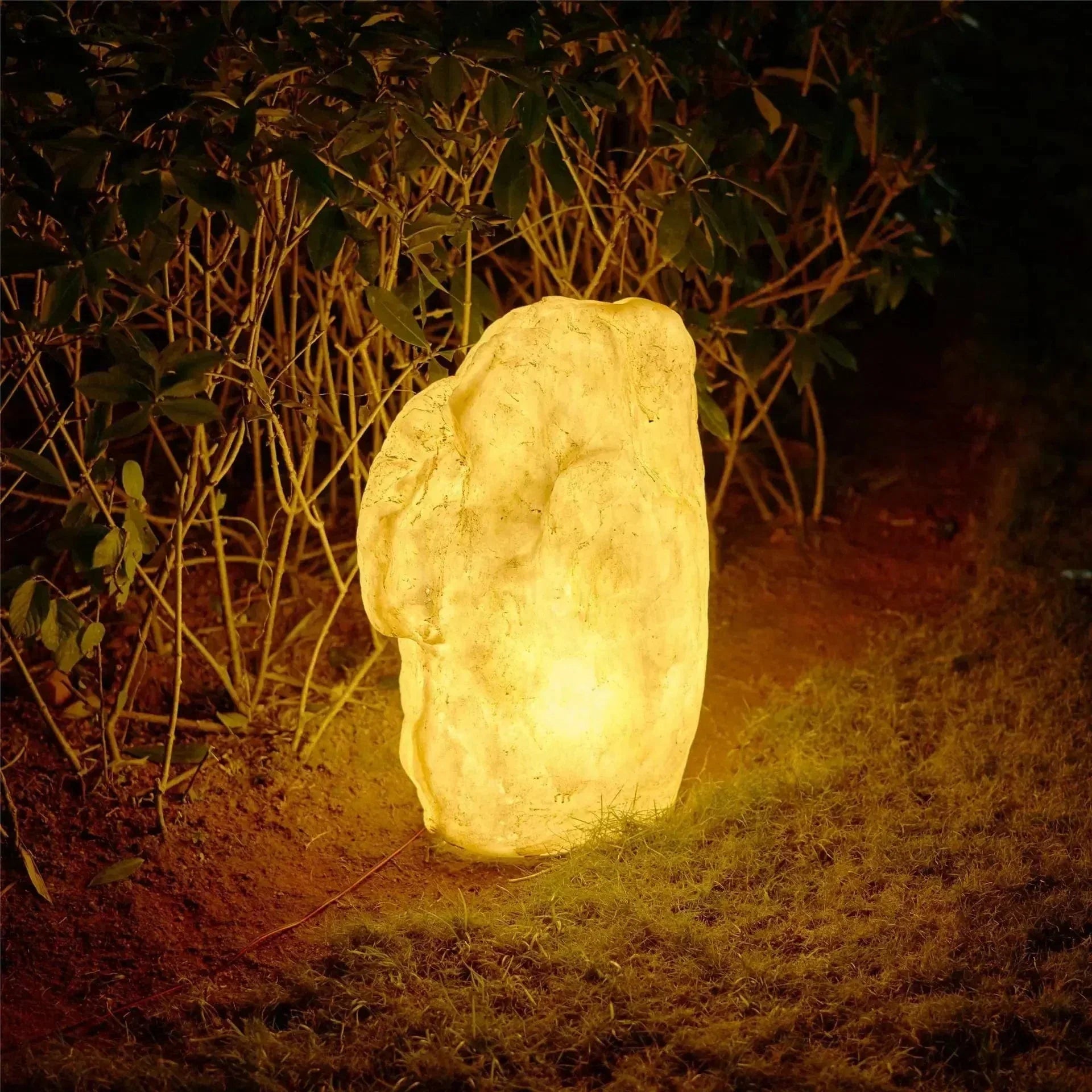 Stone Outdoor Light with Vibrant Design