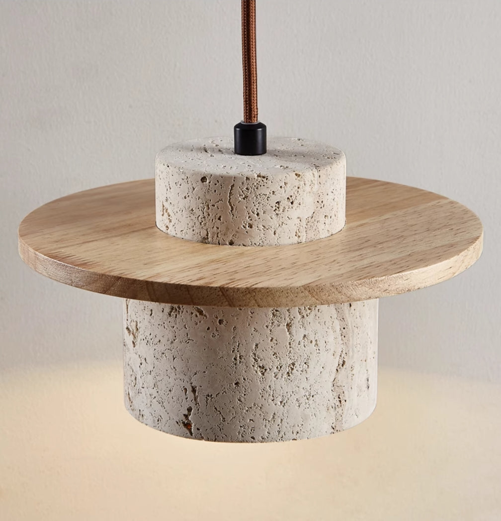Pendant Lamp | Travertine Shade