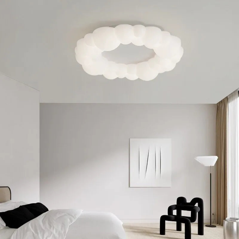 Stylish Cloud Ceiling Light – Soft Curves, Modern Home Décor Accent