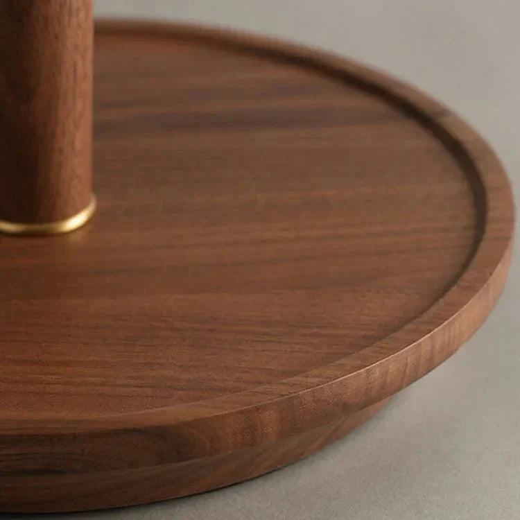 Rustic Pleated Wood Table Lamp