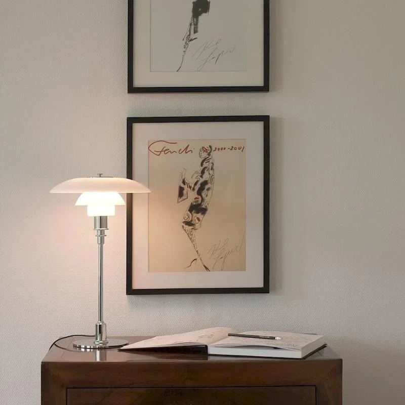 Artistic Disc Multilayer Metal Table Lamp