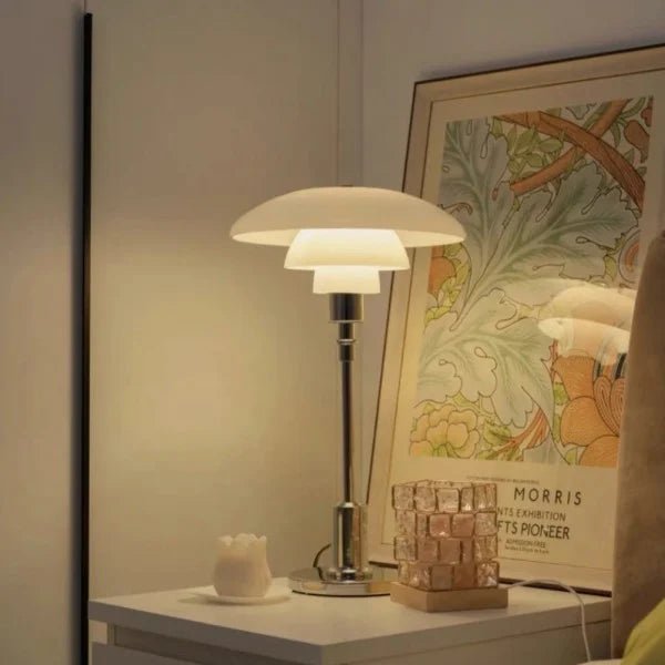 Artistic Disc Multilayer Metal Table Lamp