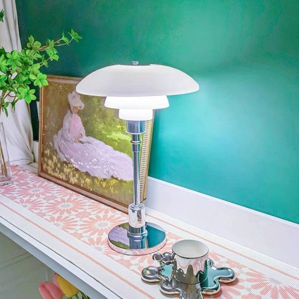 Artistic Disc Multilayer Metal Table Lamp