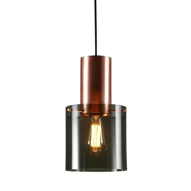 Elegant Pendant Light Featuring Smoked Glass – E14 Socket Included