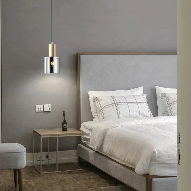 Elegant Pendant Light Featuring Smoked Glass – E14 Socket Included