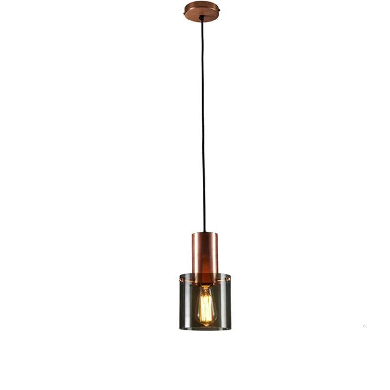 Elegant Pendant Light Featuring Smoked Glass – E14 Socket Included