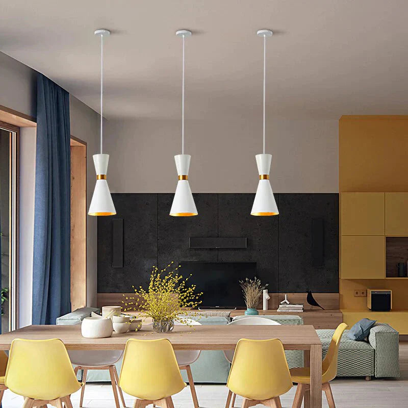 Minimalist Aluminum Cord Pendant Fixture – Supports LED Bulbs