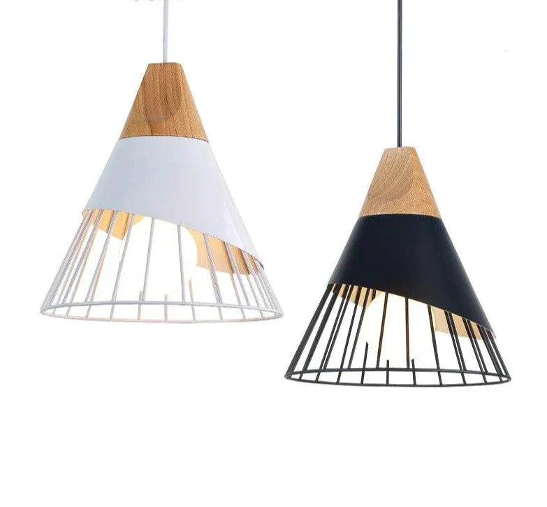 Contemporary Pendant Lamp with Iron Shade – E27 Base