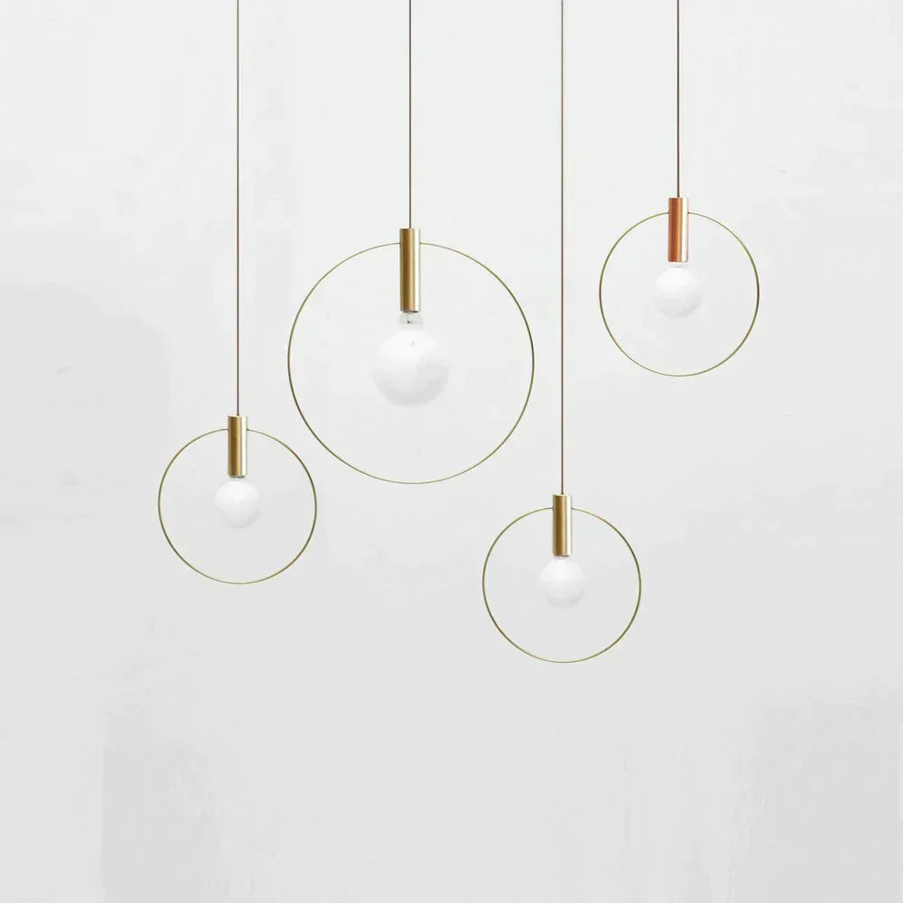 Scandinavian Ring Pendant Lamp – Sleek Industrial Style