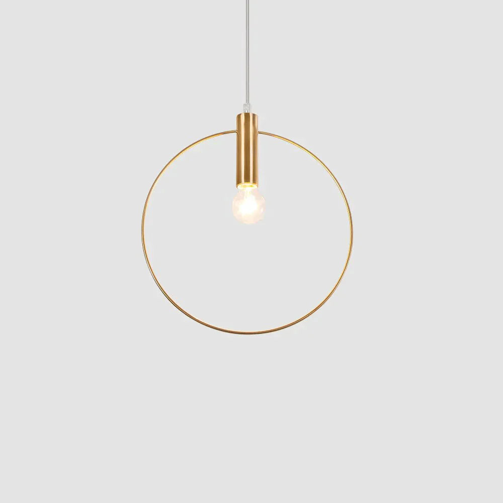Scandinavian Ring Pendant Lamp – Sleek Industrial Style