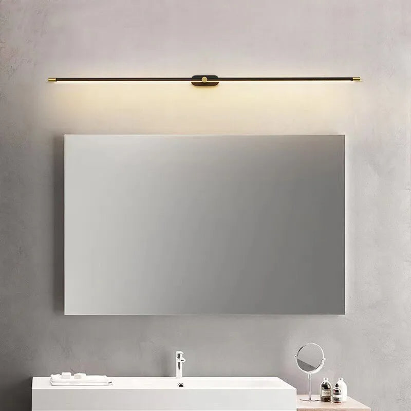 Brushed Nickel Bathroom Wall Lights | Sleek Modern Vanity Lighting