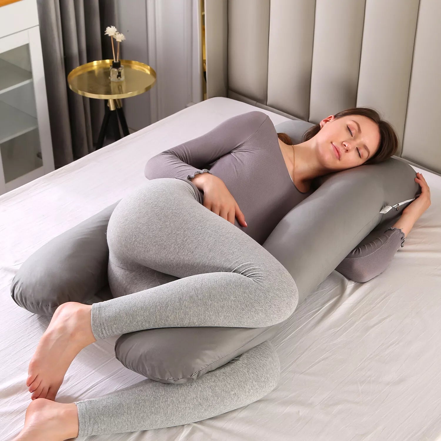 Pregnancy Body Pillow – U-Shape for Full Night Support