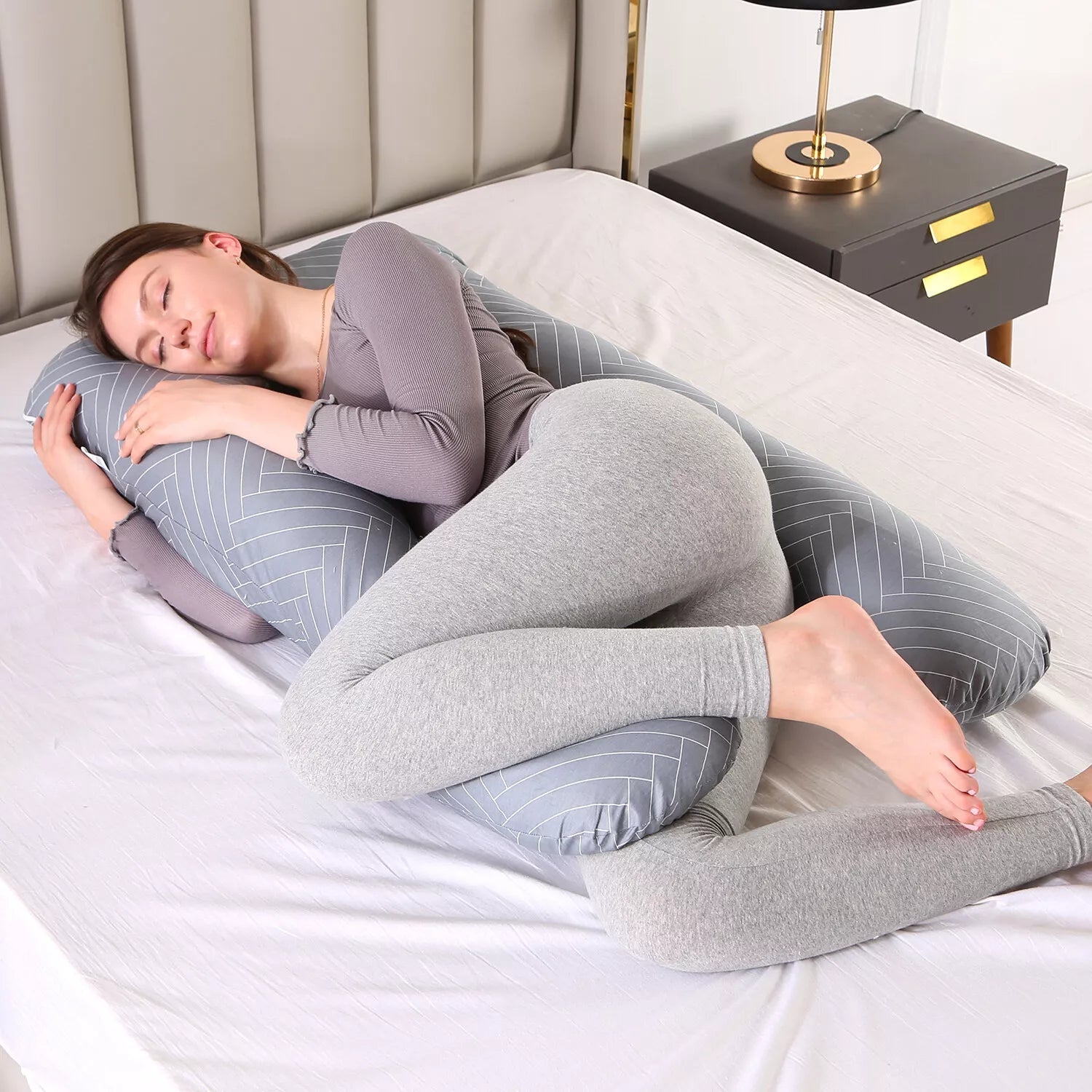 Pregnancy Body Pillow – U-Shape for Full Night Support