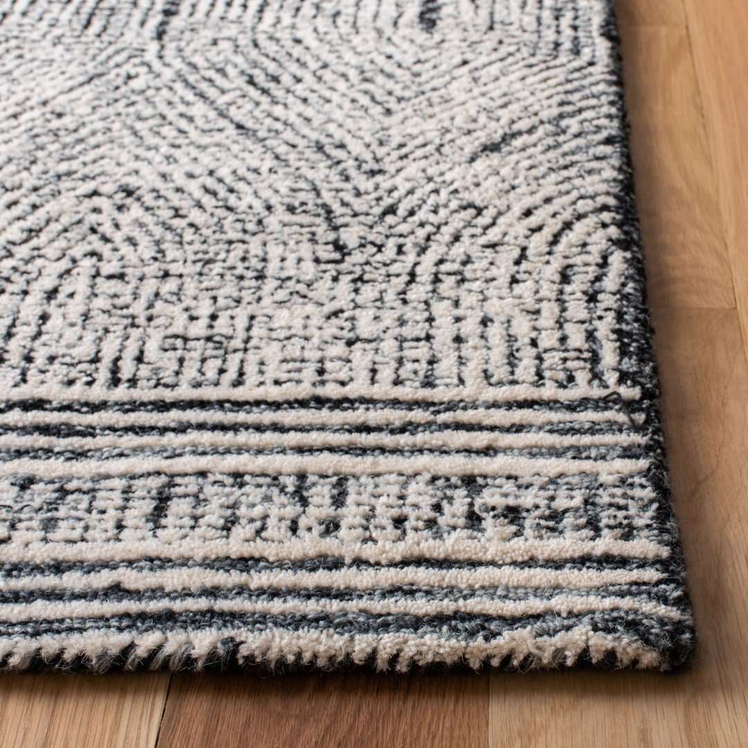 Living Room Floor Rug - Tufted with Minimalist Pattern
