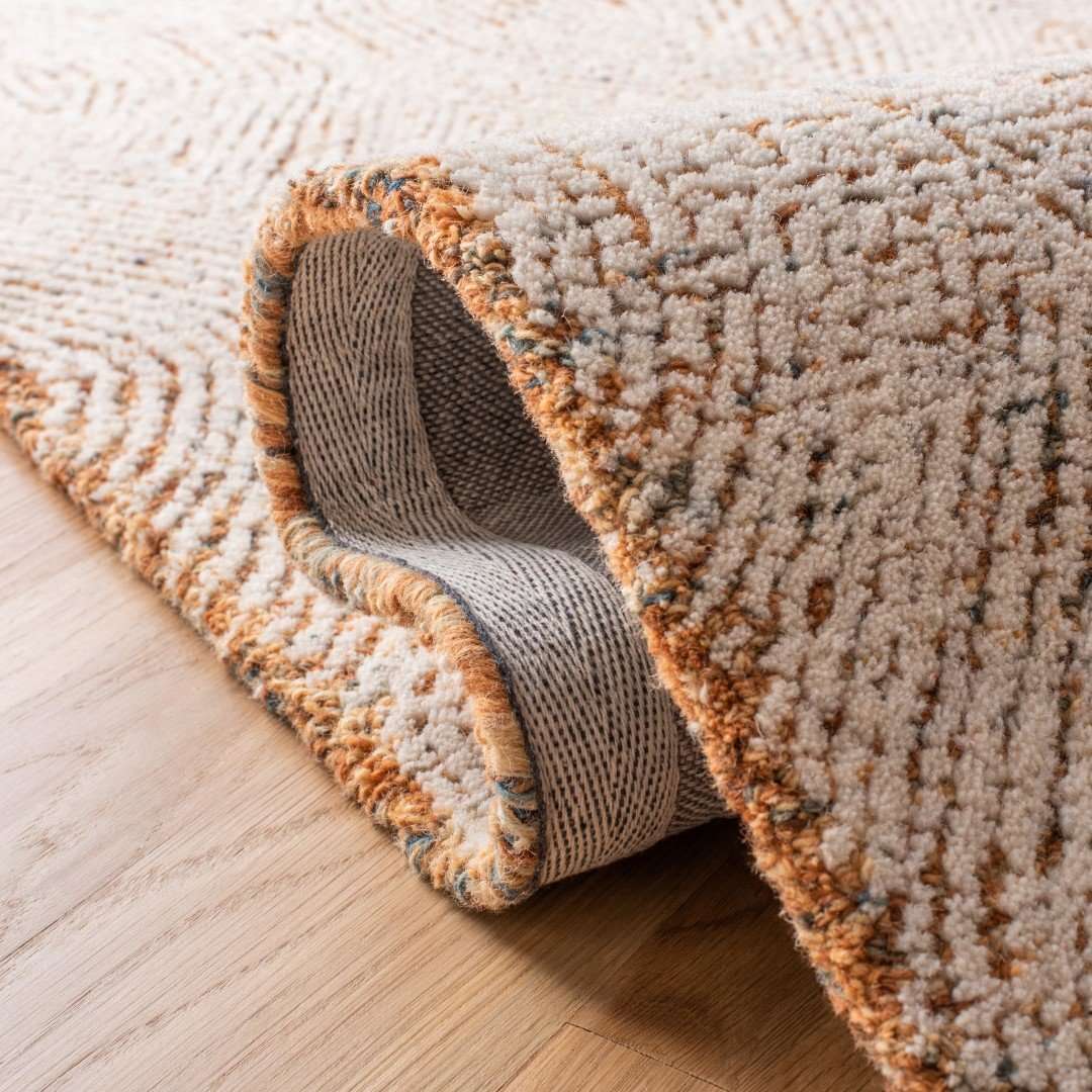 Living Room Floor Rug - Tufted with Minimalist Pattern