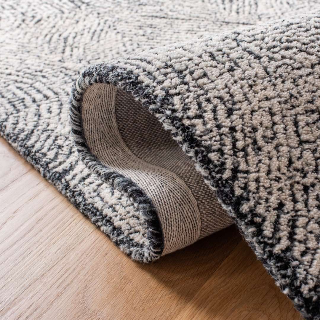 Living Room Floor Rug - Tufted with Minimalist Pattern