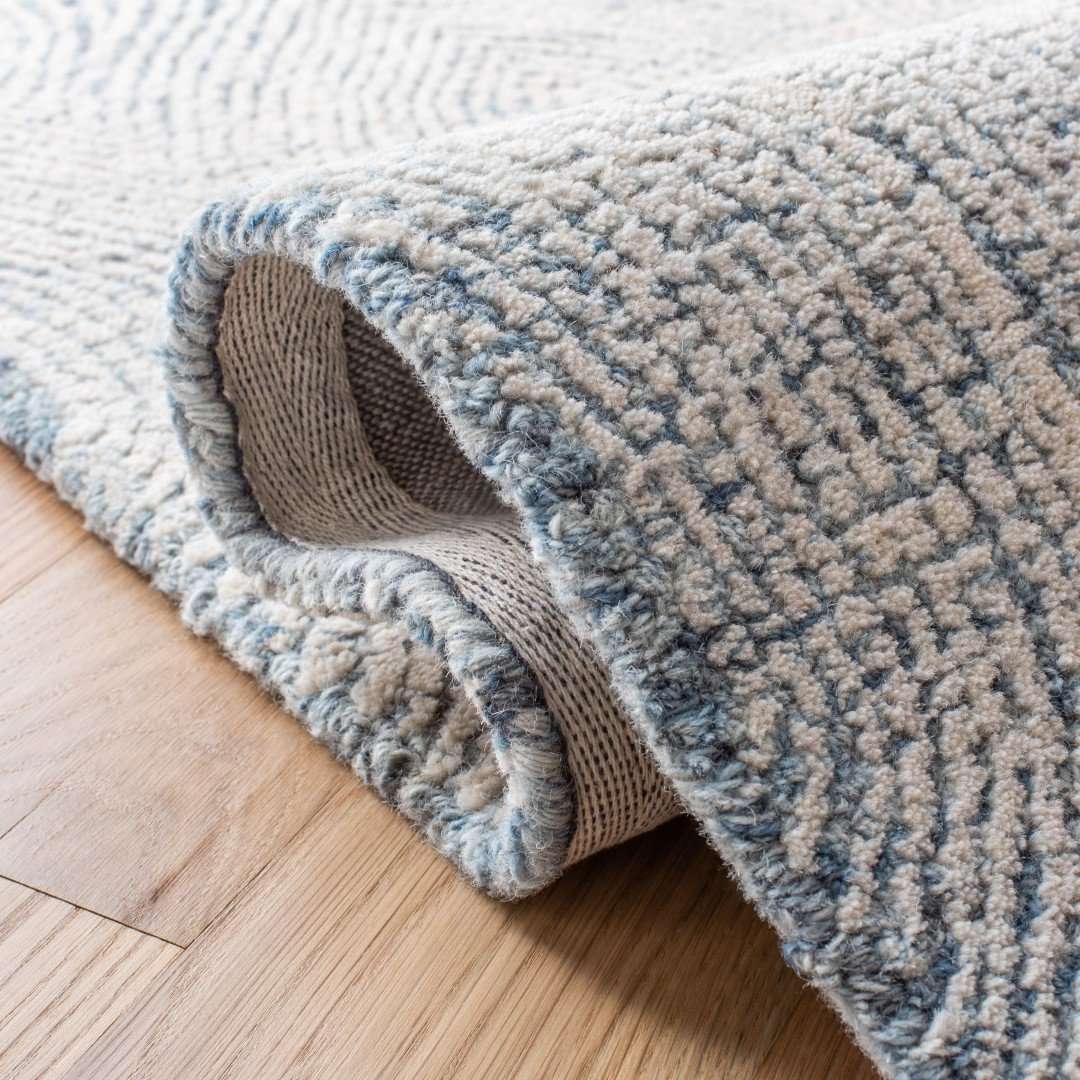 Living Room Floor Rug - Tufted with Minimalist Pattern