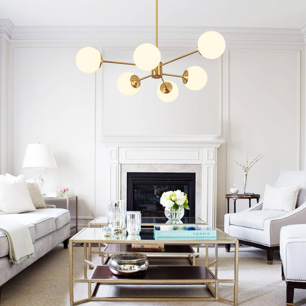 Mid-Century Globe Chandelier – 6/8/12 Lights - Atelier Dubois Paris